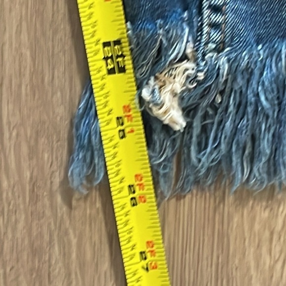 Free People Women’s 28W Skinny Great Heights Frayed Jeans Blue Cotton High Waist - Picture 17 of 17